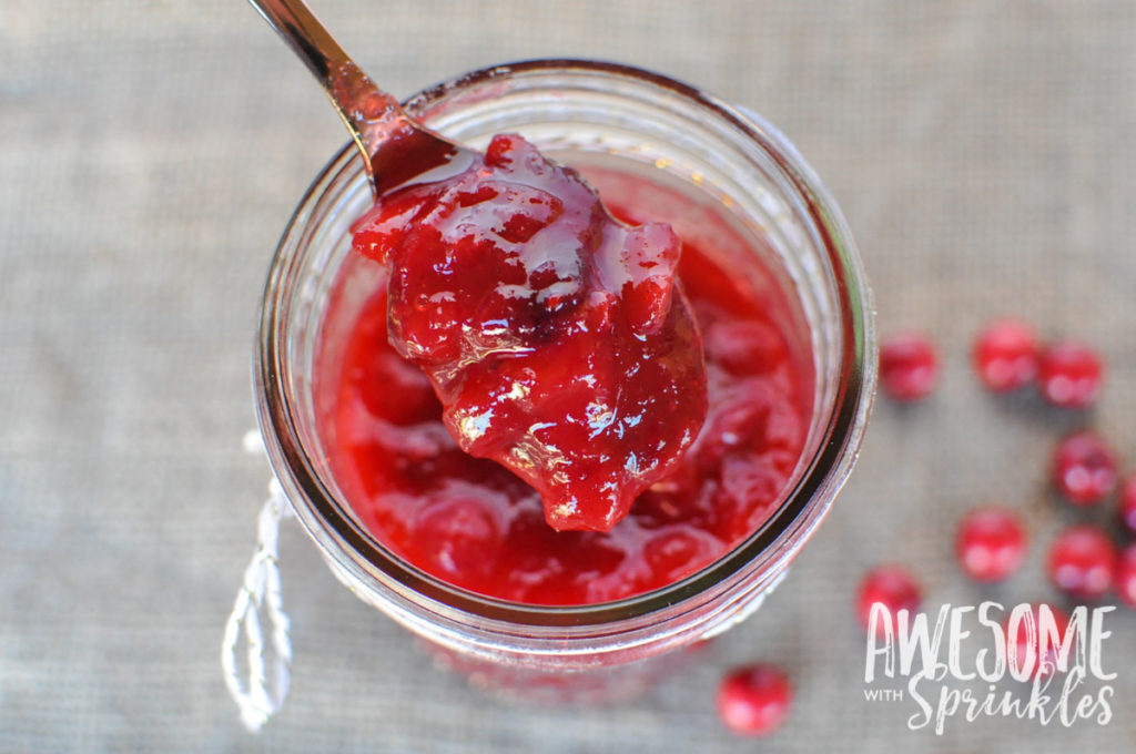 Homemade Apple Cranberry Sauce | Awesome with Sprinkles