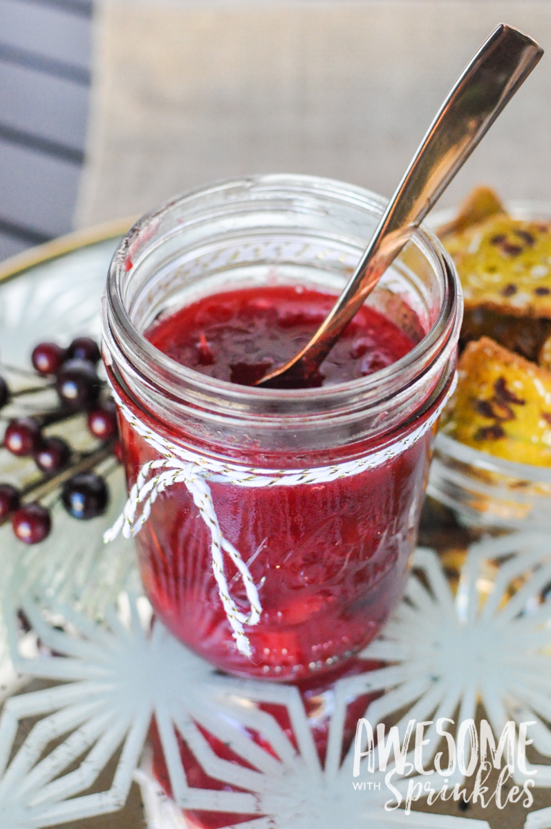 Homemade Apple Cranberry Sauce | Awesome with Sprinkles