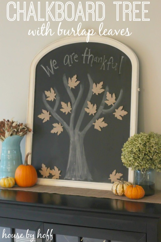 Thankful Tree Round-up | Thankful Chalkboard Mirror