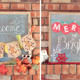 Easy Seasonal Swap Holiday Sign