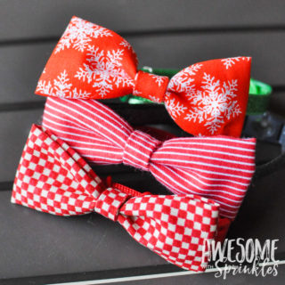 No-Sew Pet Collar Bow Ties