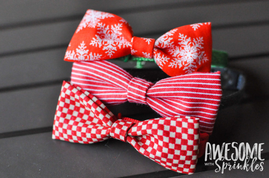 No-Sew Pet Collar Bow Ties | Awesome with Sprinkles