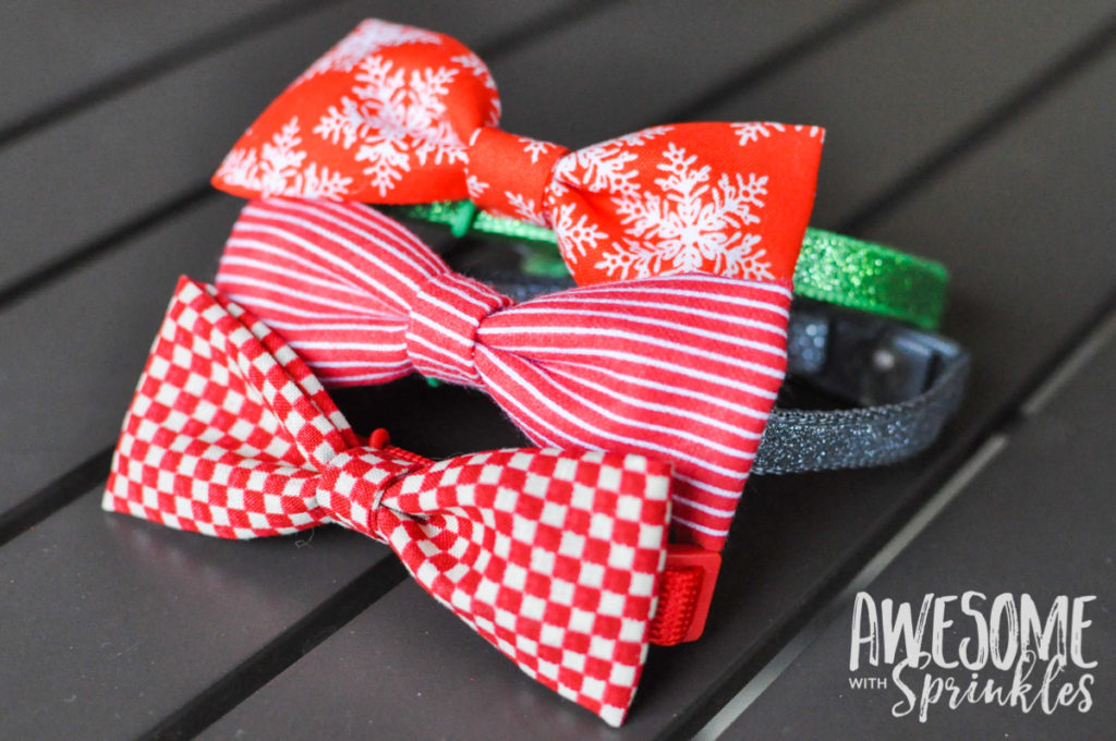 No-Sew Pet Collar Bow Ties | Awesome with Sprinkles