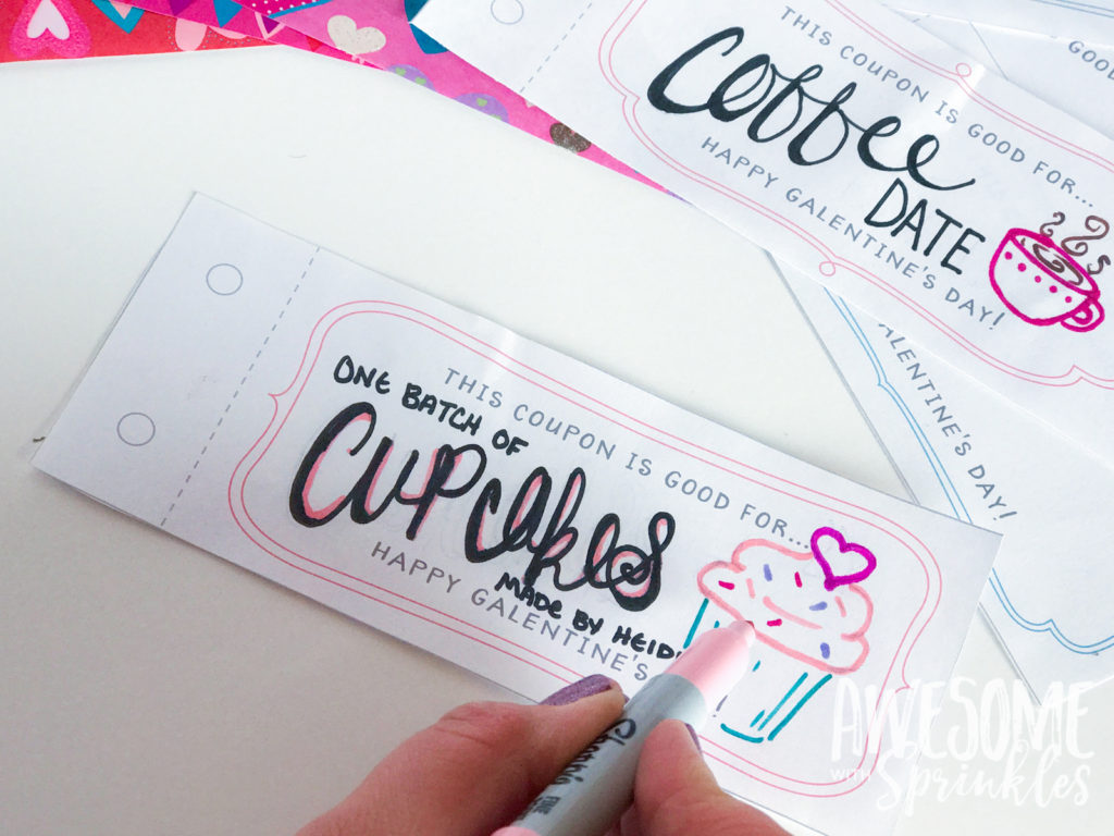 DIY Galentine's Day Coupons || Awesome with Sprinkles