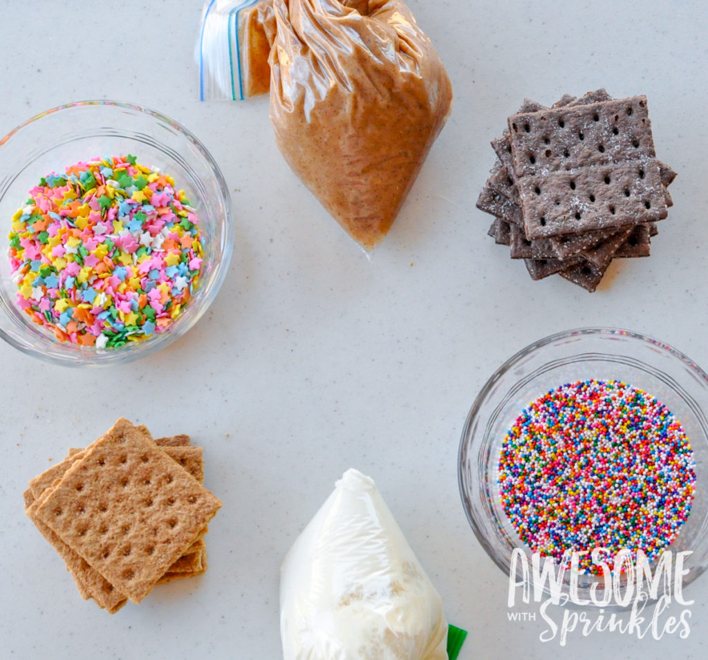 Frozen Frosting Sandwich Cookies | Awesome with Sprinkles