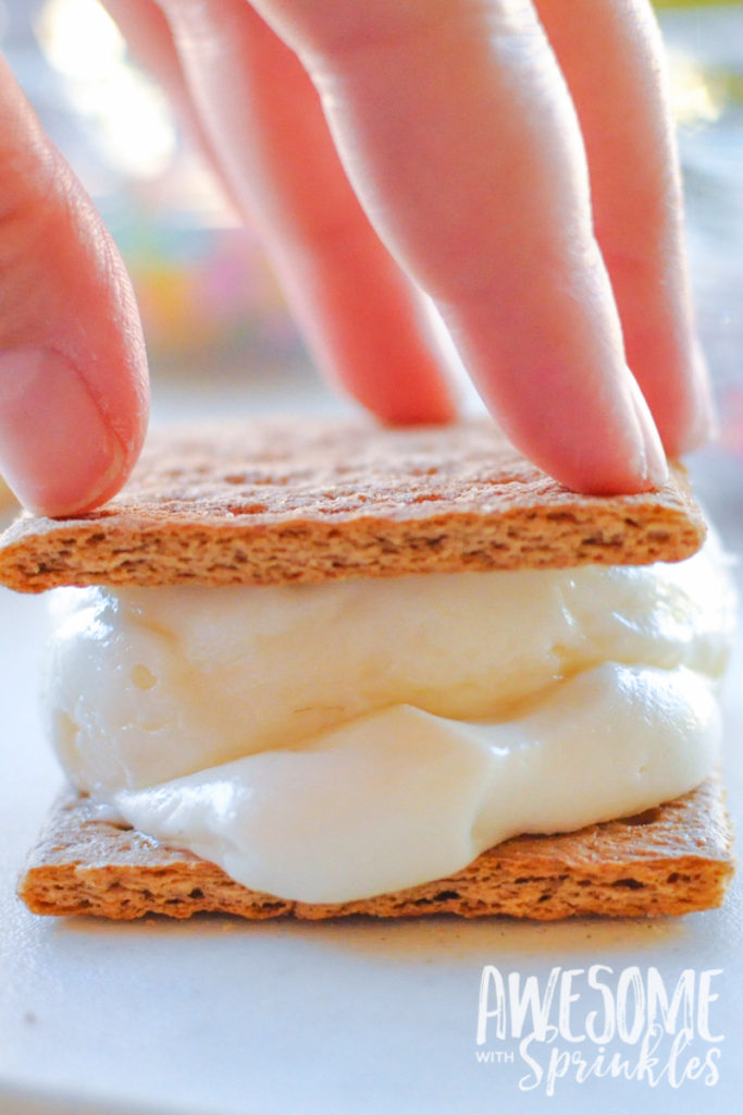 Easy Freezy Frozen Frosting Sandwich Cookies Awesome with Sprinkles