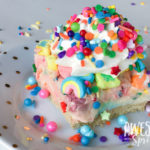 No-Bake Rainbow Marshmallow Pudding Pie (with Lucky Charms) // by Awesome with Sprinkles