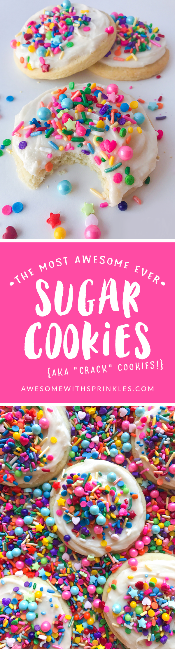 The Most Awesome Ever Sugar Cookies | Awesome with Sprinkles