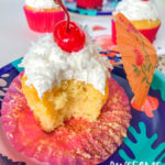 Piña Colada Cupcakes with Fluffy Coconut Frosting by Awesome with Sprinkles