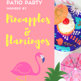 Throw a Tropical Patio Party inspired by Pineapples and Flamingos