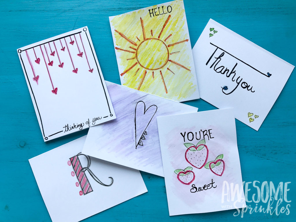 Custom Watercolor Cards | Awesome with Sprinkles