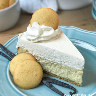 Easy Vanilla Bean Cheesecake with Whipped Vanilla Mousse
