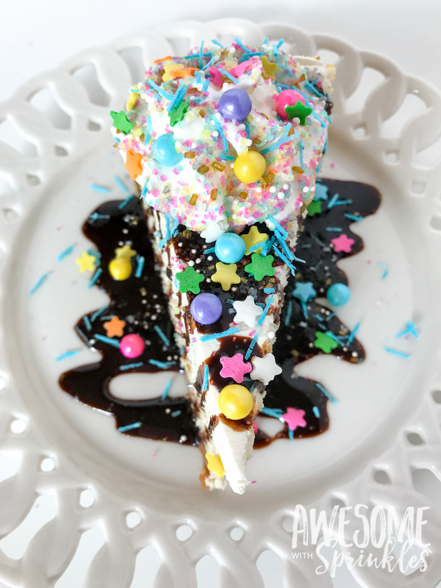 Easy Vanilla Mousse Cheesecake | Awesome with Sprinkles