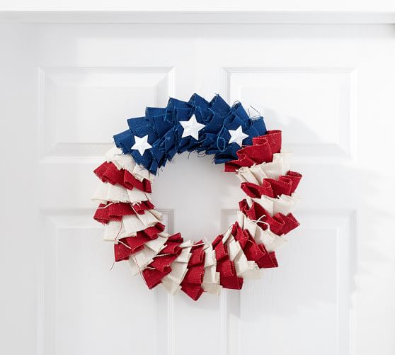 Libert Burlap Wreath from Pottery Barn