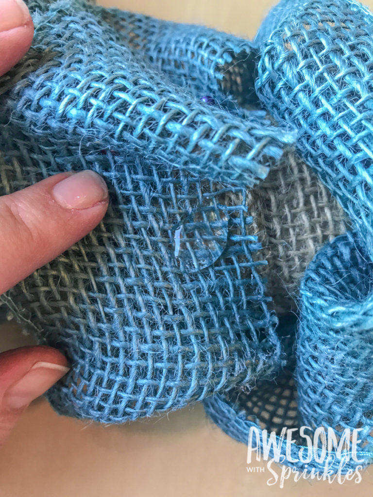 Flag Burlap Ruffle Wreath | Awesome with Sprinkles