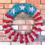 Stars & Stripes Burlap Ruffle Wreath