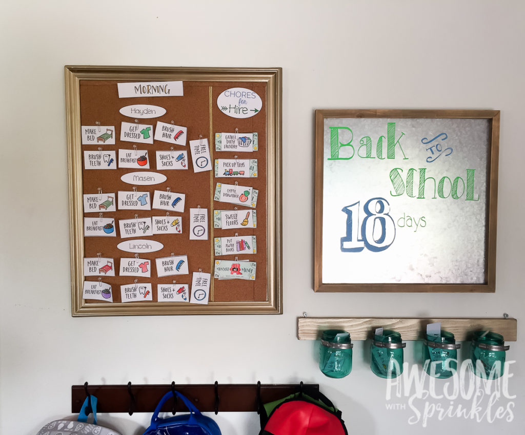 Back-To-School Routine Board | Awesome with Sprinkles
