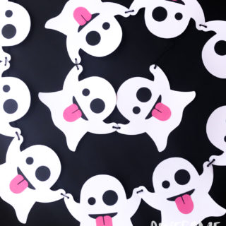 Emoji Ghost Banner with Cricut Template and Printable
