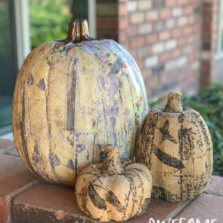 Decoupage Pumpkin Decor