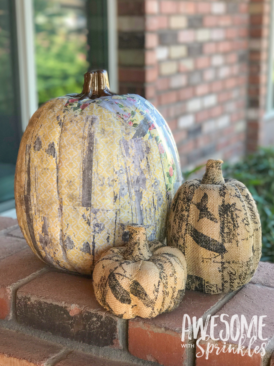 Decoupage Pumpkin Craft | Awesome with Sprinkles