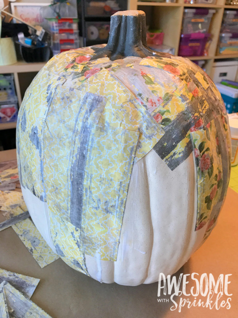 Decoupage Pumpkin Craft | Awesome with Sprinkles