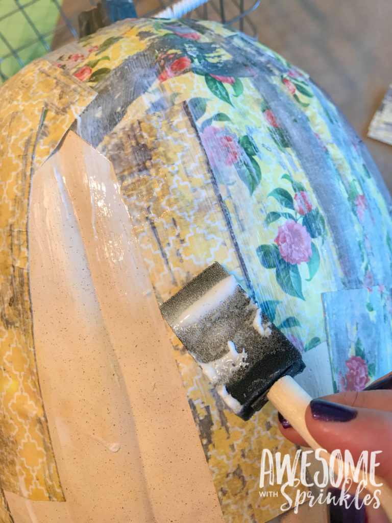 Decoupage Pumpkin Craft | Awesome with Sprinkles