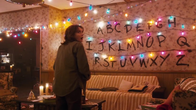 Stranger Things Alphabet Wall