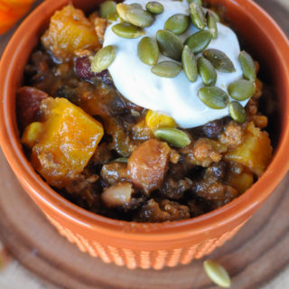 Crockpot Pumpkin Chili | Awesome with Sprinkles