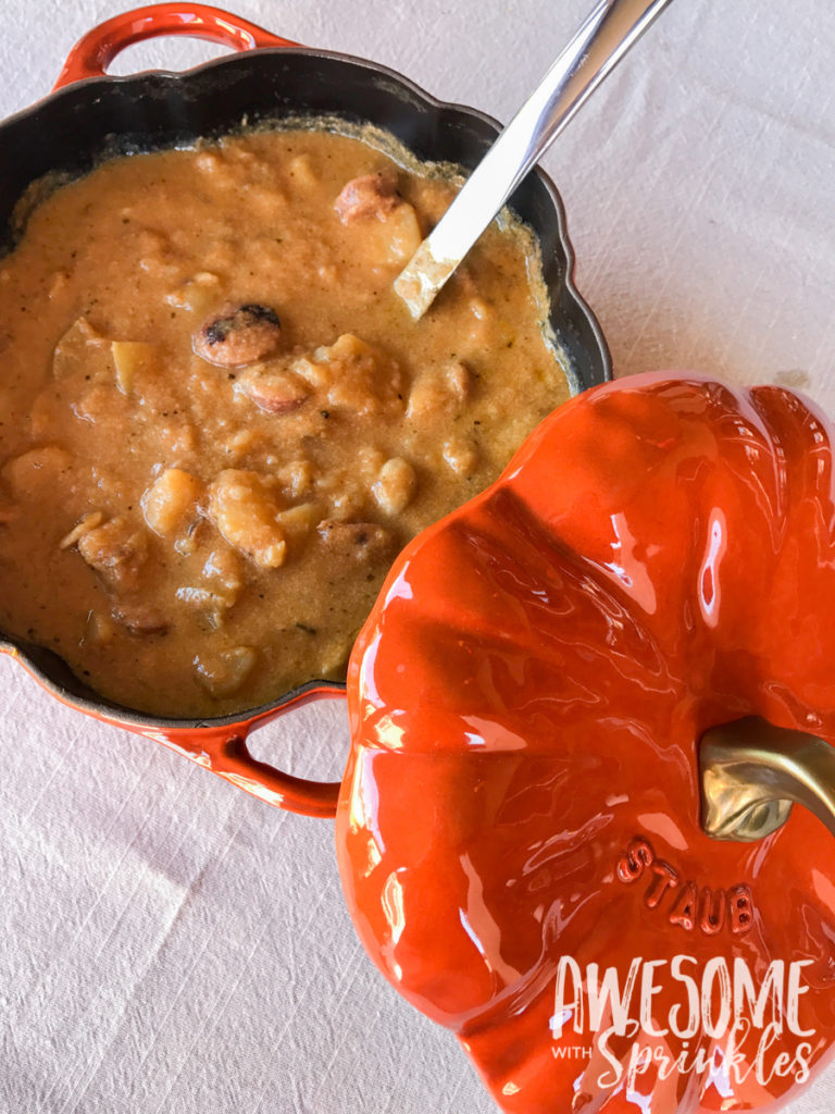 Hearty Harvest Soup with Apple, Pumpkin, Potato and Sausage | Awesome with Sprinkles