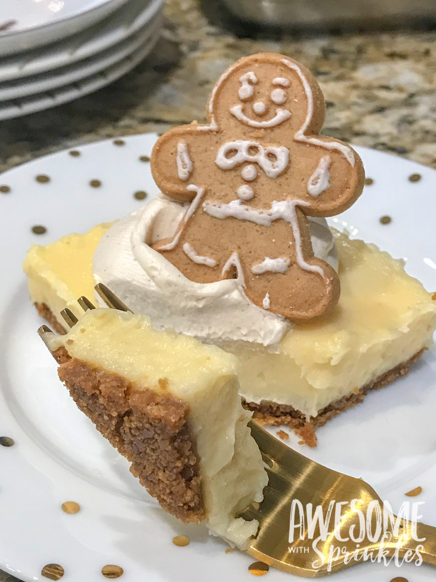 No-Bake Eggnog Cheesecake | Awesome with Sprinkles