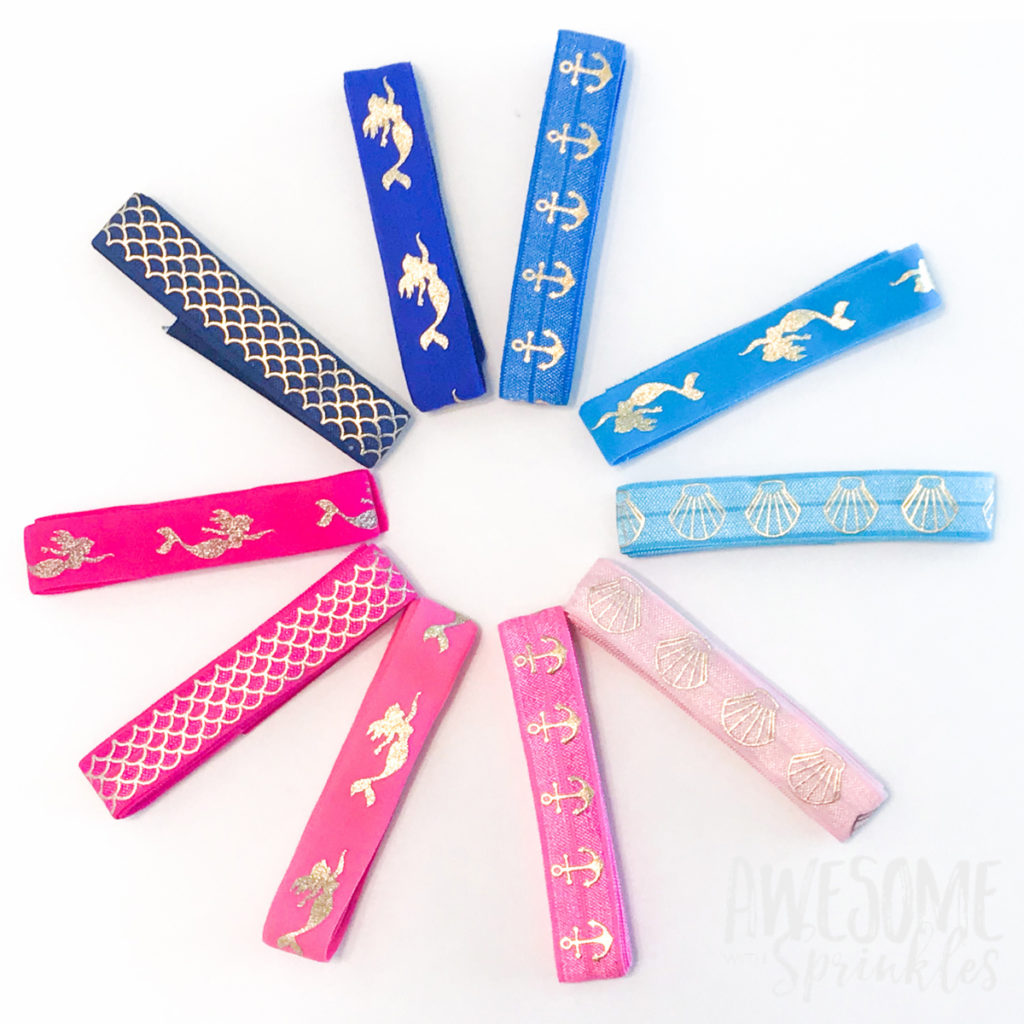 DIY Easy No-Crease Hair Ties with Foldover Elastic | Awesome with Sprinkles