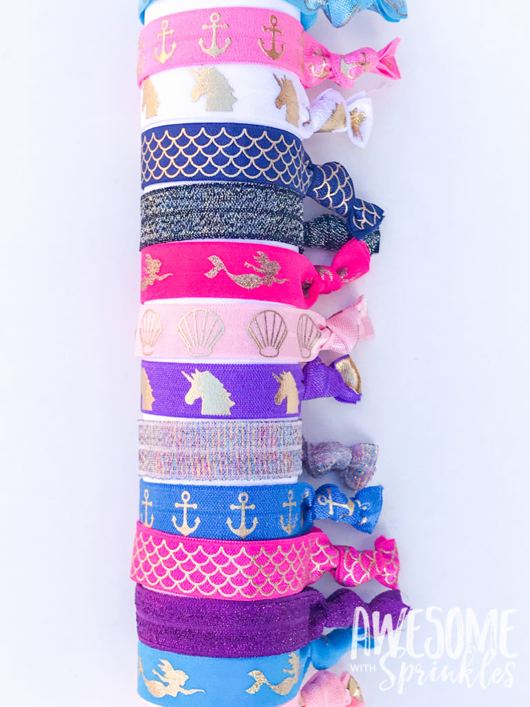 DIY Easy No-Crease Hair Ties with Foldover Elastic | Awesome with Sprinkles