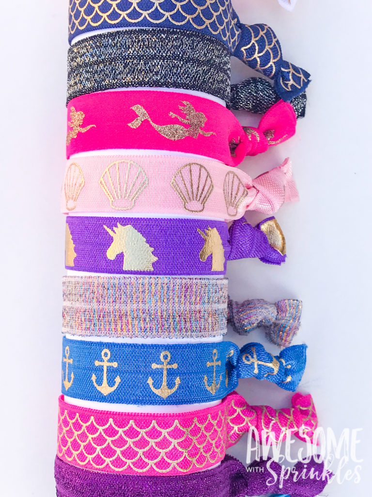 DIY Easy No-Crease Hair Ties with Foldover Elastic | Awesome with Sprinkles