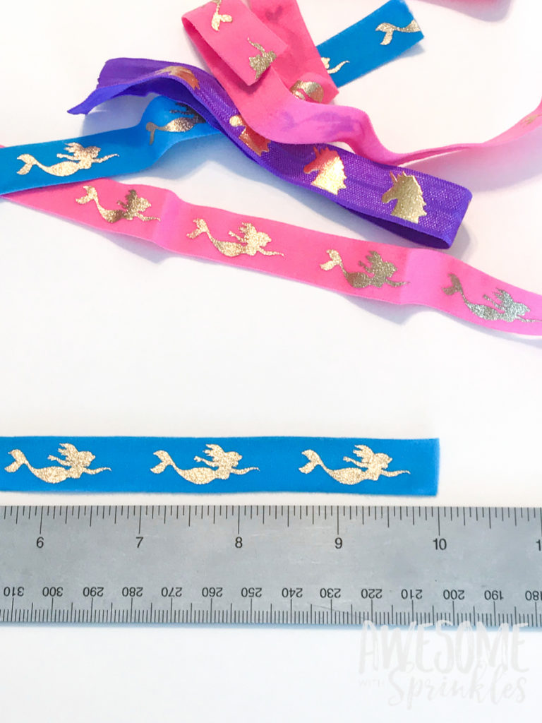 DIY Easy No-Crease Hair Ties with Foldover Elastic | Awesome with Sprinkles