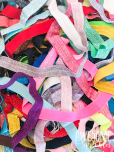 DIY Easy No-Crease Hair Ties with Foldover Elastic | Awesome with Sprinkles