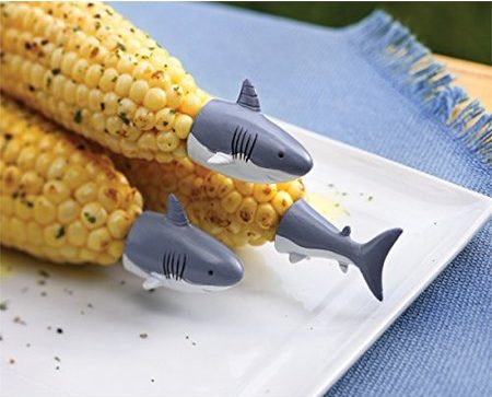 Shark Kitchen Gadgets Roundup for Shark Week | Shark Corn cob holders