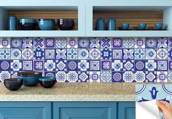 Easy DIY Decor Ideas - Peel-and-stick mosaic tiles